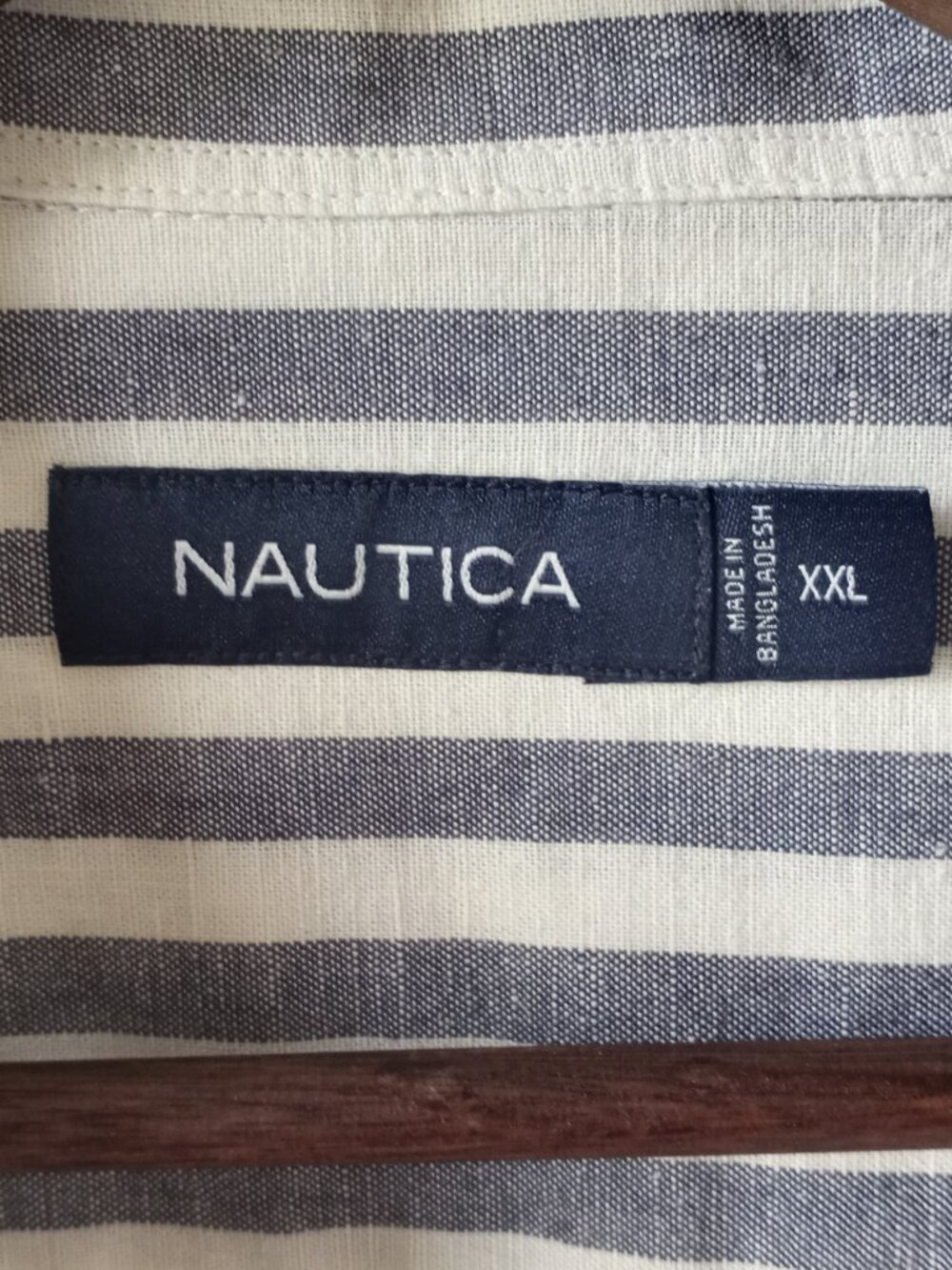 'Nautica' XXL Vertical Stripe Shirt EUC - Picture 10 of 12